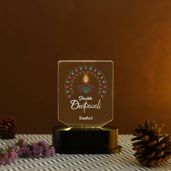 Diwali Personalized LED Lamp