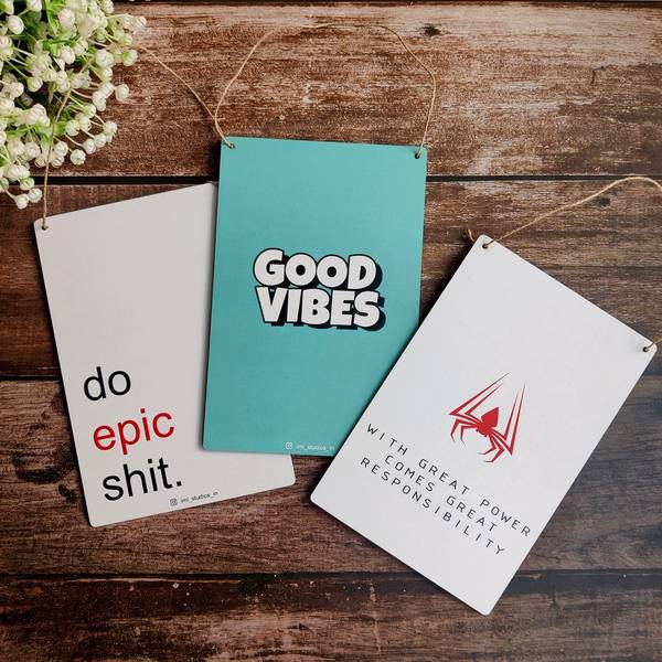 Door To Positivity Motivational Door Signs-Set Of 3