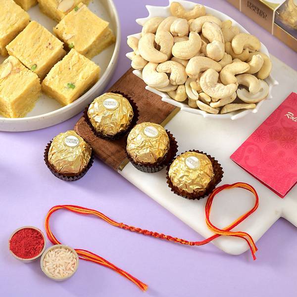 Dori Dhaaga with Soan Papdi with Nuts & Chocolates