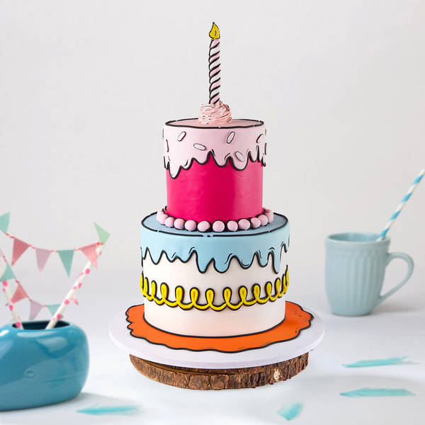 Double Delight Fondant Cake (3 Kg)