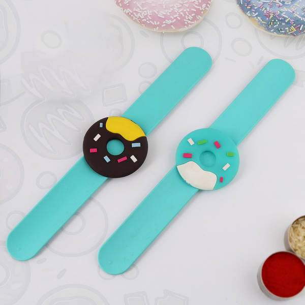 Doughnut Slap Band Kids Rakhi (Set of 2)