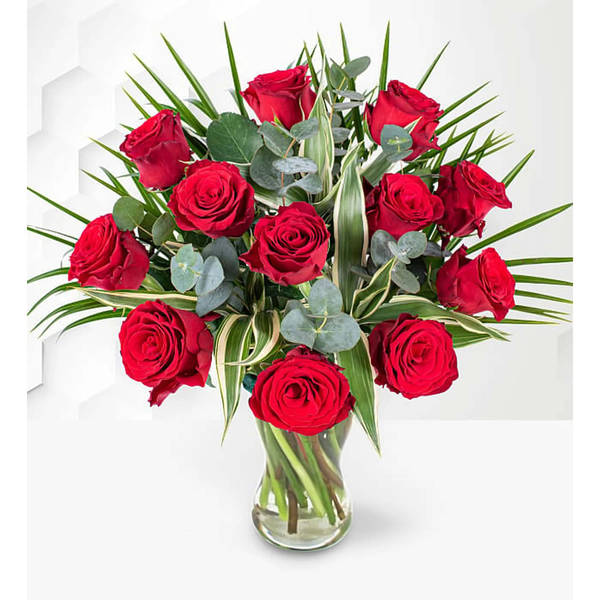 Dozen Roses Valentine's Day Arrangement