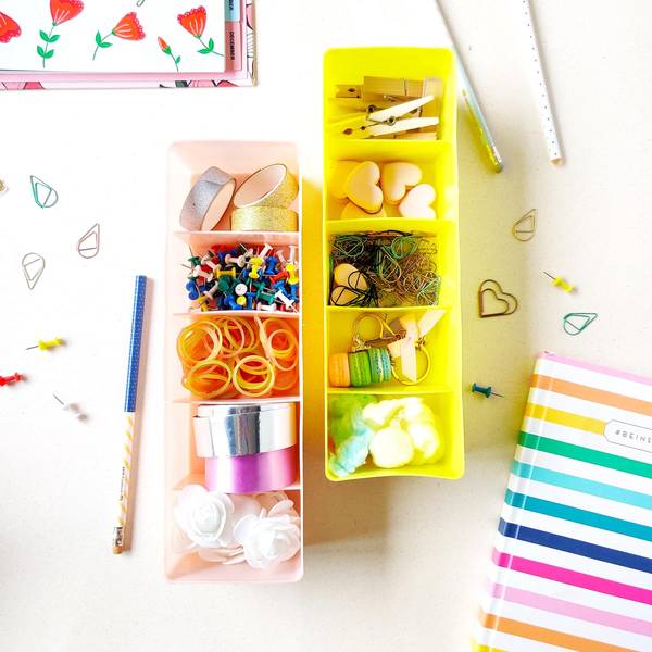 Drawer Organizer 5 Compartments SIngle Piece