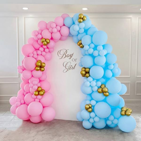 Dreamy Pastel And Gold Baby Shower Decor