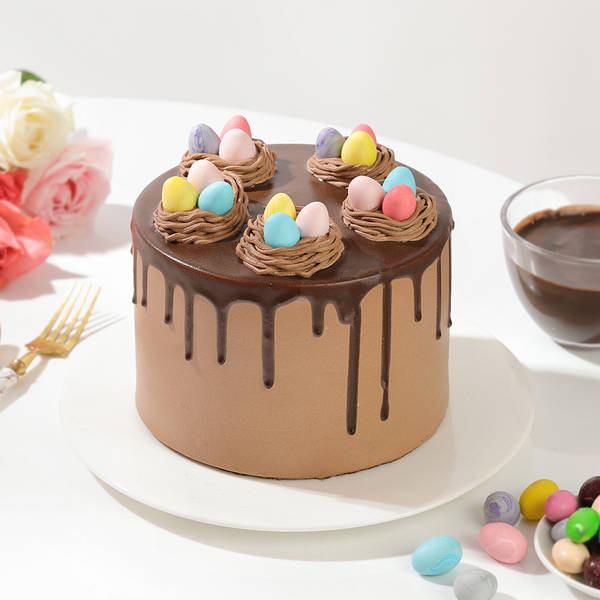 Easter Egg Nest Chocolate Cake