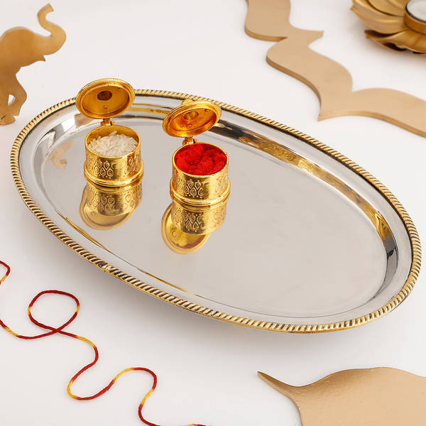 Elegant Bhai Dooj Tilak Thali
