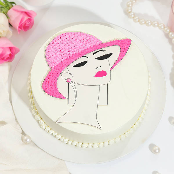 Elegant Lady Cake For Her