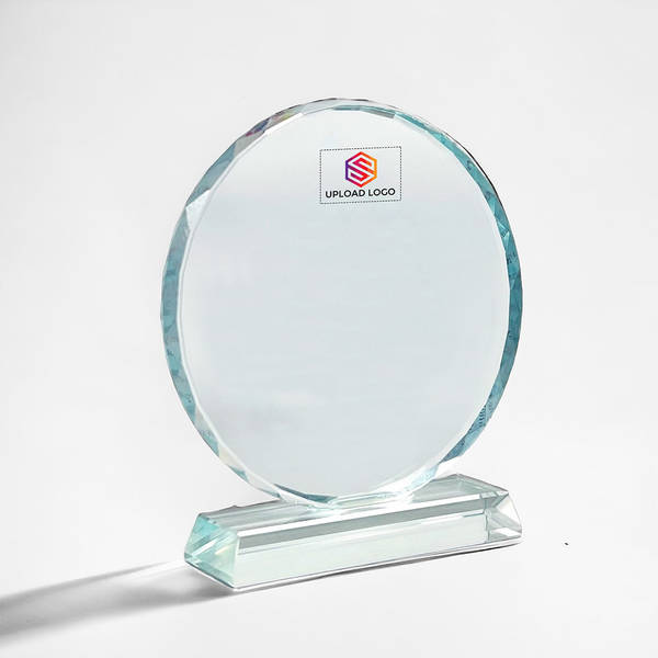 Elegant Round Crystal Trophy