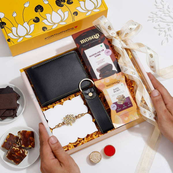 Elegant Tree Of Life Rakhi Hamper