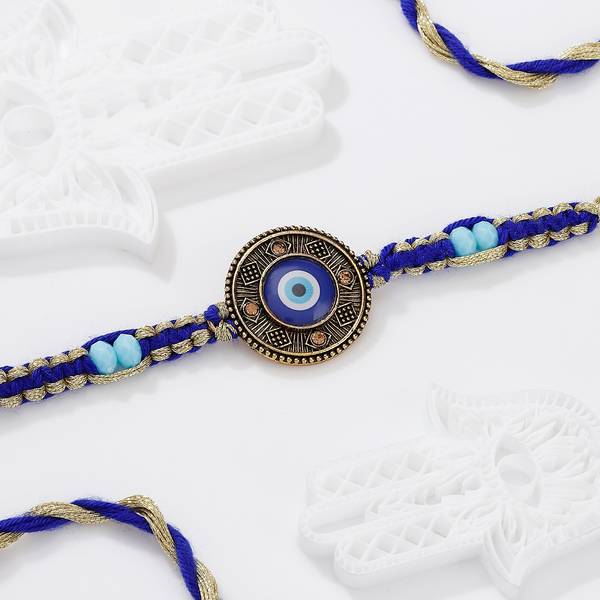 Evil Eye Braided Thread Rakhi