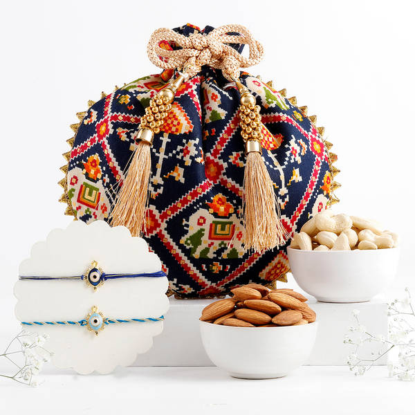 Evil Eye Tortoise Rakhi Hamper