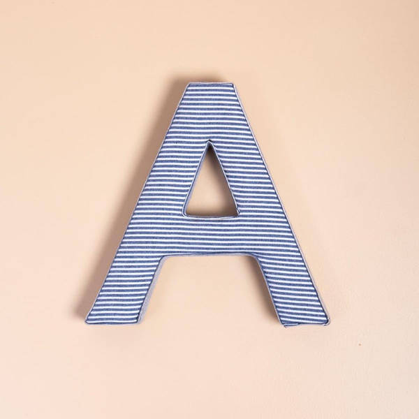 Fabric Letter - Blue