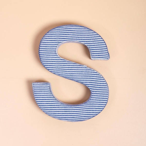 Fabric Letter - Blue