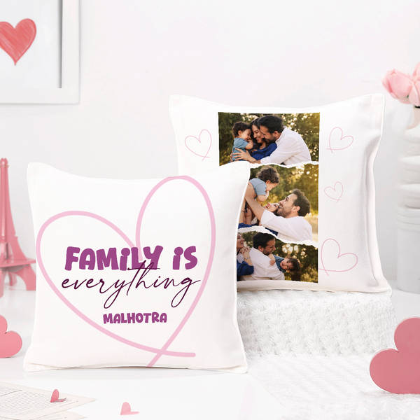 Family Moments Personalized Cushion