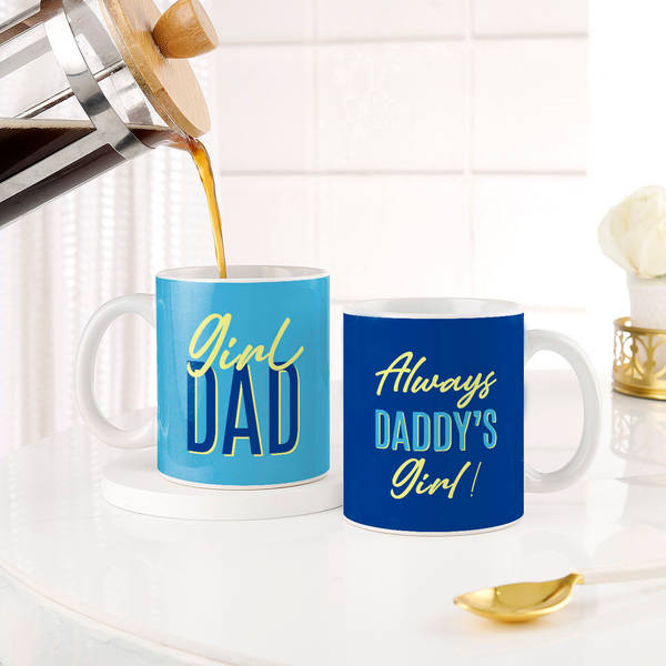 Father-Daughter Personalized Duo Mugs