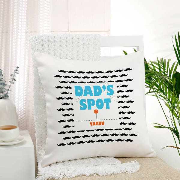Father's Day Personalized Dad's Spot Cushion