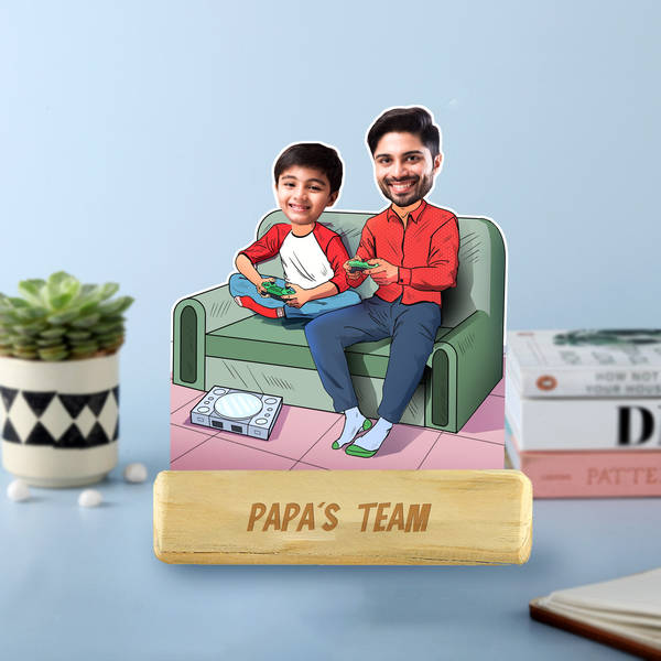Father's Day Personalized Gaming Caricature