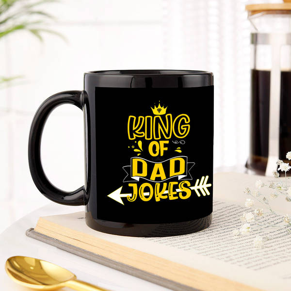 Father's Day Personalized King Of Dad Jokes Mug