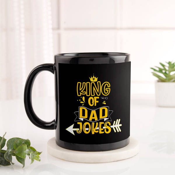 Father's Day Personalized King Of Dad Jokes Mug