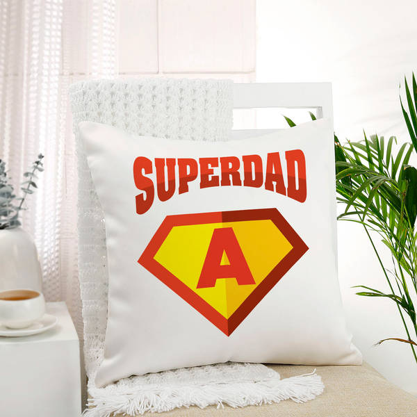 Father's Day Personalized Super Dad Cushion