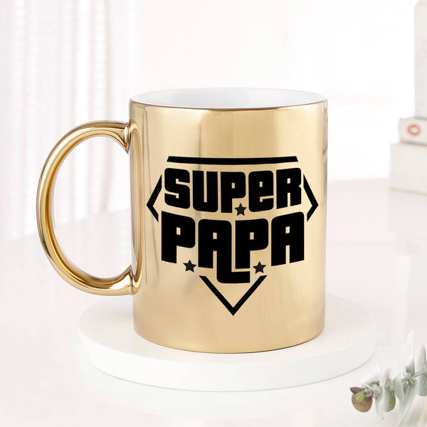 Father's Day Personalized Super Papa Mug