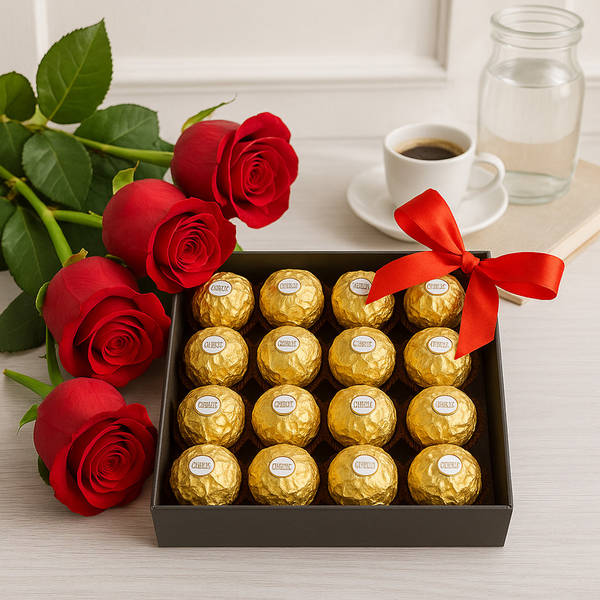 Ferrero Rocher With Roses