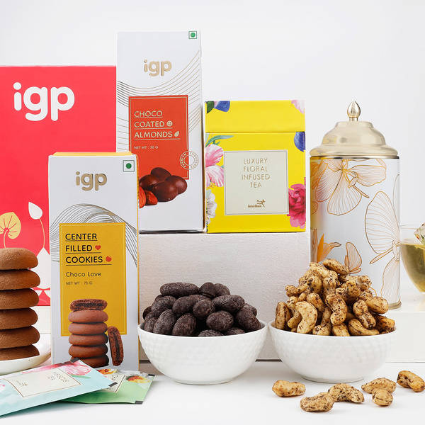 Flavorsome Tea and Treats Extravaganza Hamper