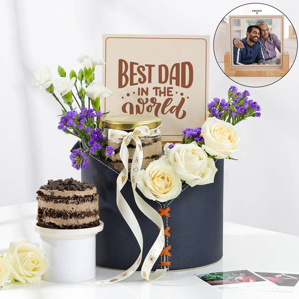 Floral Elegance Personalized Father's Day Hamper