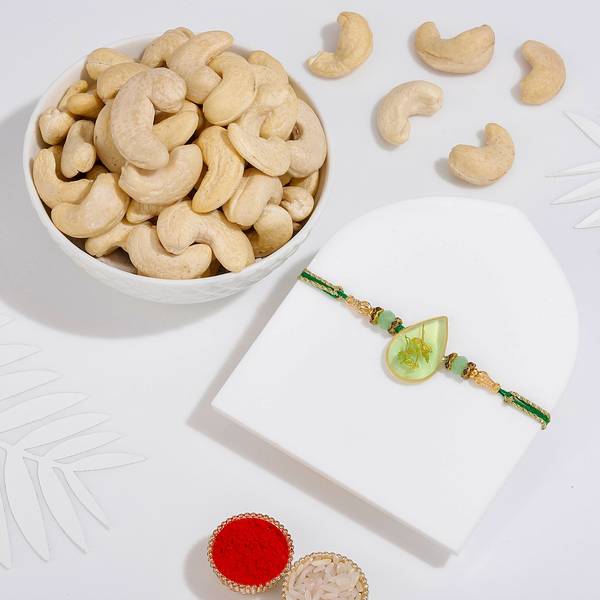Floral Resin Rakhi Gift Combo