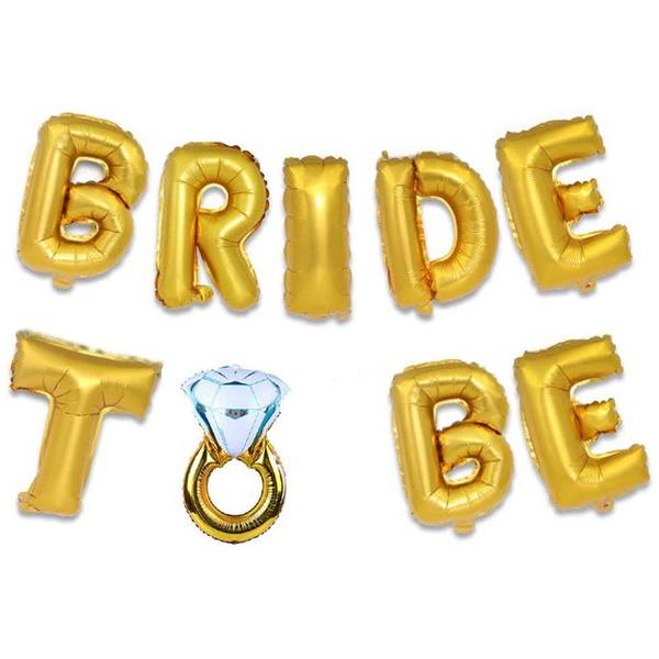 Foil Balloon - Bride To Be - Gold