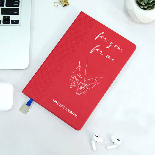 For You For Me Personalized Diary With Dangler
