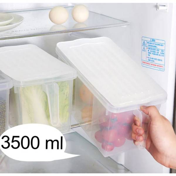 Fridge Storage Box - 3 Compartments - Single Piece