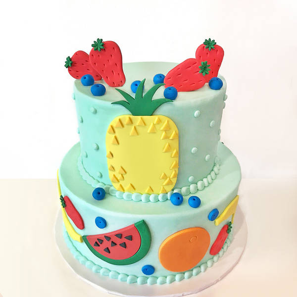 Fruits Fondant Cake (4 Kg)