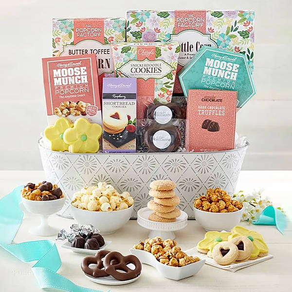 Full Bloom Sweet Treats Basket