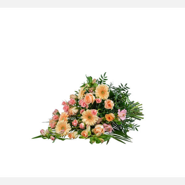 Funeral Bouquet  Pastels  w ribbon 248028