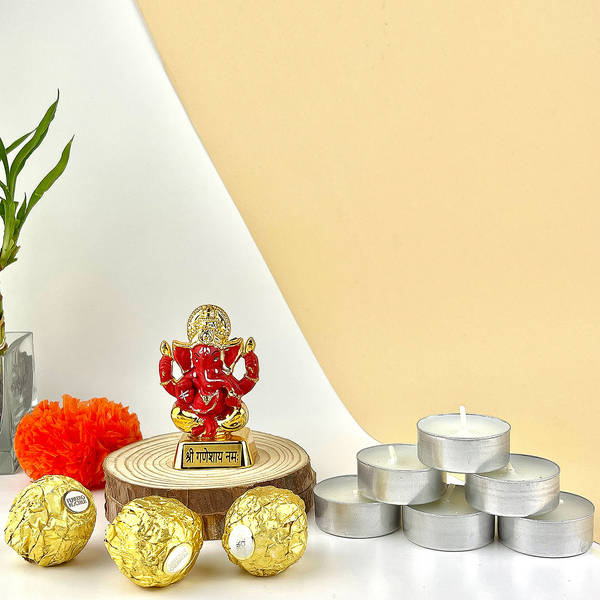 Ganesh Tea Light Hamper