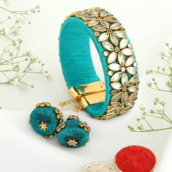 Gleaming Chuda Rakhi For Bhabhi