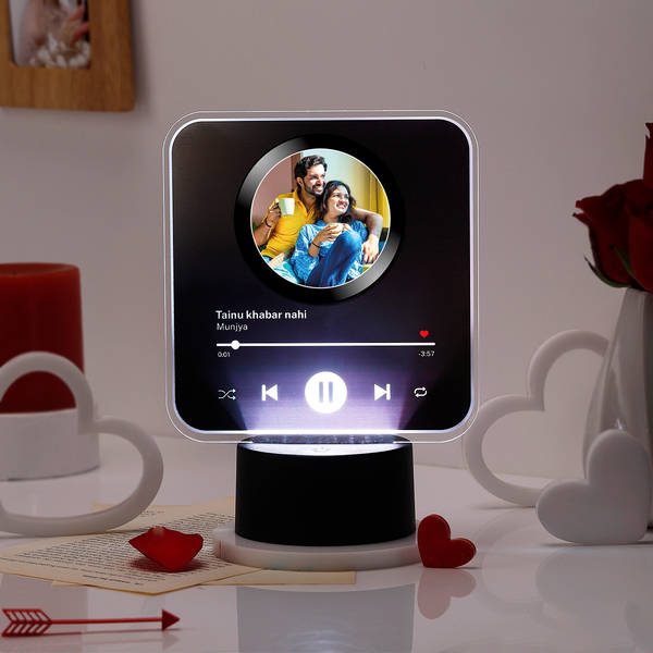 Glowing Love Personalized Photo Frame For Couples