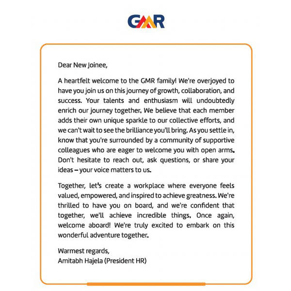 GMR Welcome Kits
