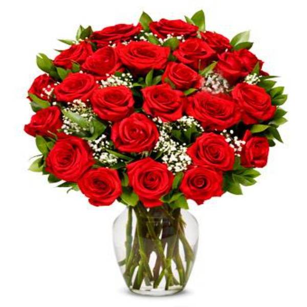 Graceful 24 Red Roses Valentine's Day Bouquet