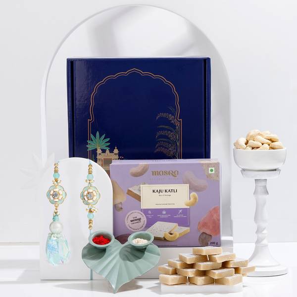 Graceful Meenakari Bhaiya Bhabhi Rakhi Hamper