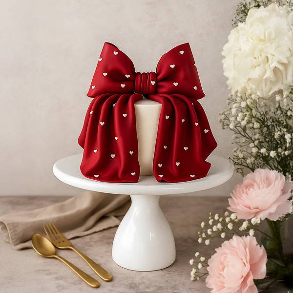 Grand Ribbon Charm Cake (1 Kg)
