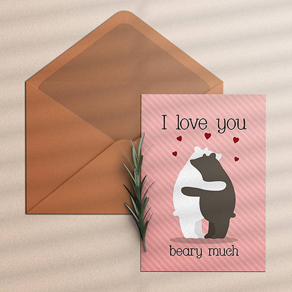 Greeting Card - Berry Much - Single Piece