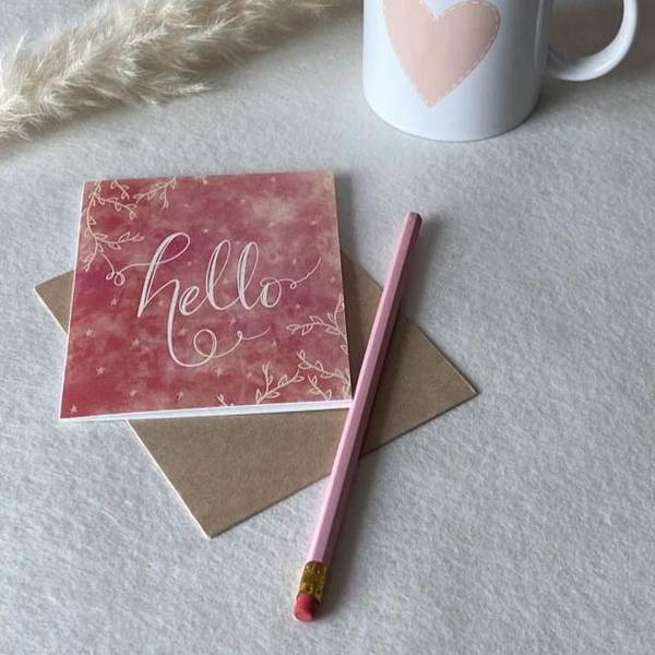 Greeting Card - Hello