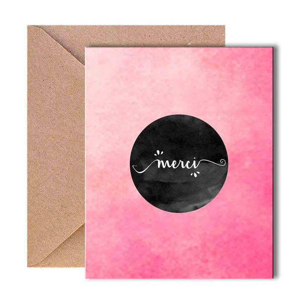 Greeting Card - Merci