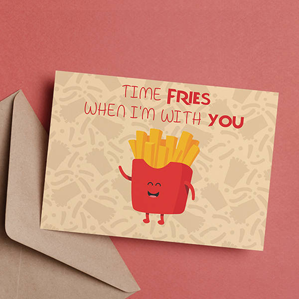 Greeting Card - Time Fries - Single Piece