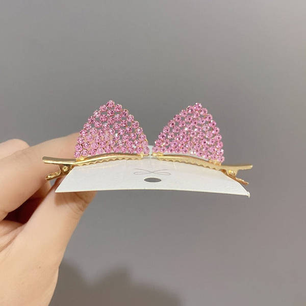 Hair Clips - Diamond Studded Cat Ears