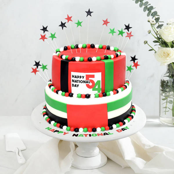Happy 54nd National Day - Fondant Cake (3 Kg)