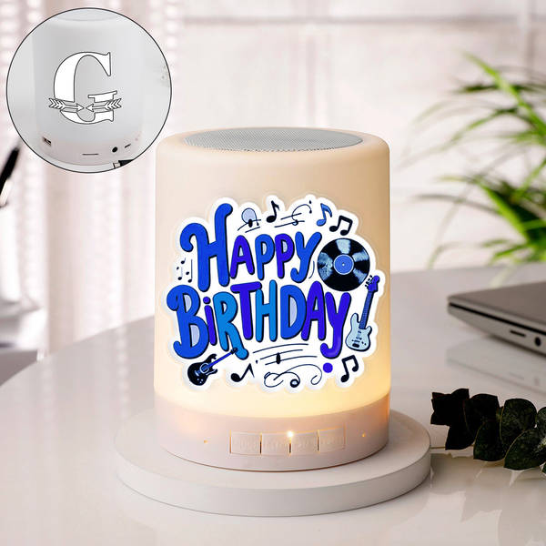 Happy Birthday Personalized Bluetooth Speaker Lamp