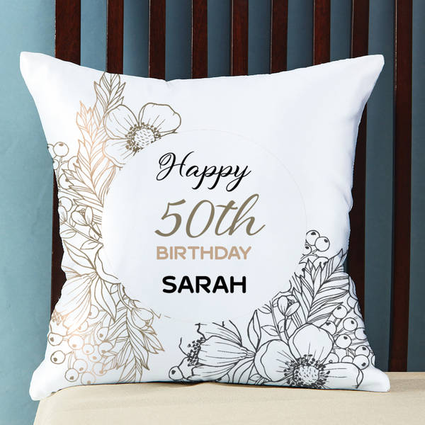 Happy Birthday Personalized Cushion